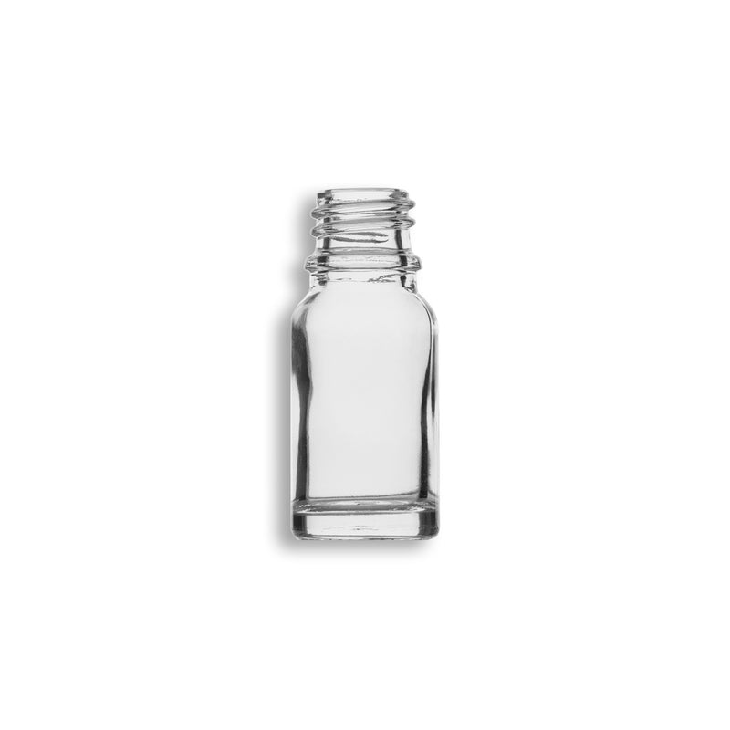 10ml Clear Euro Round Glass Bottle