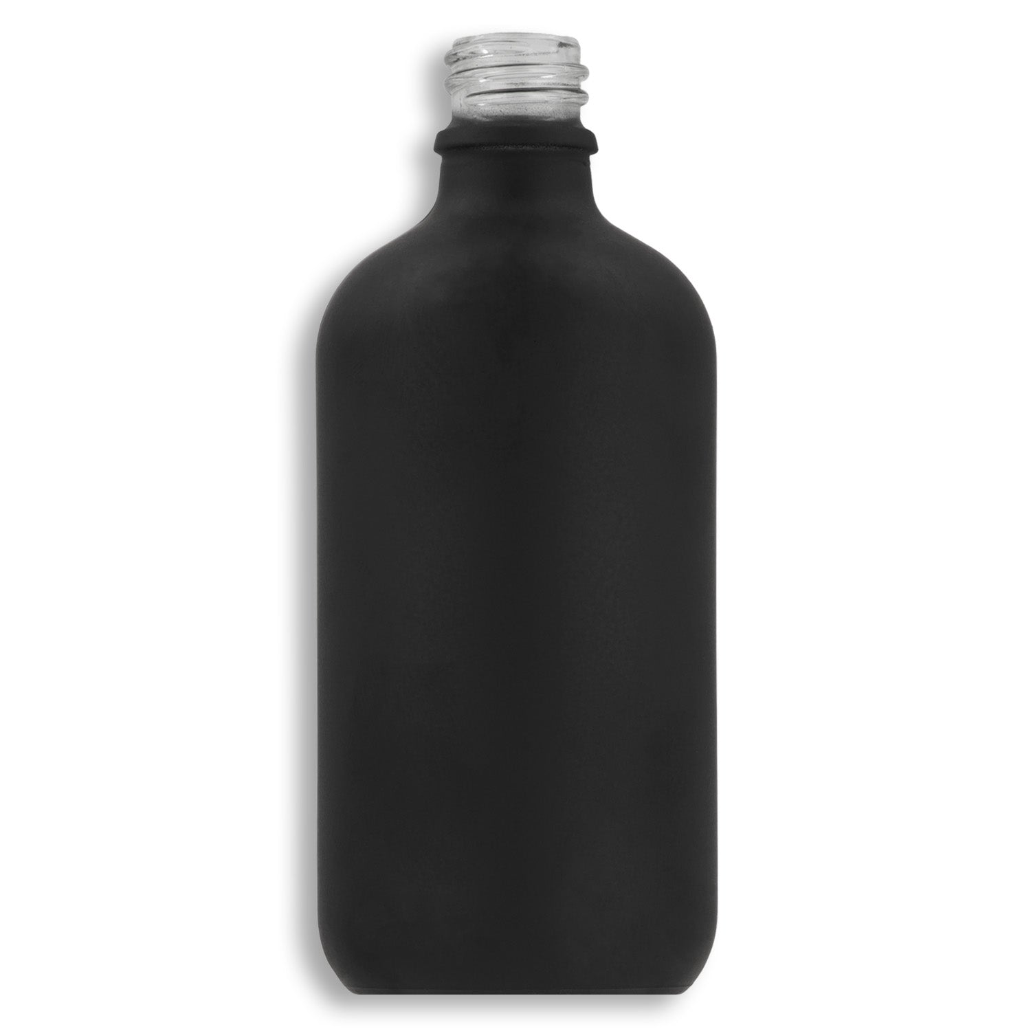 120mL Matte Black Euro Round Glass Bottle
