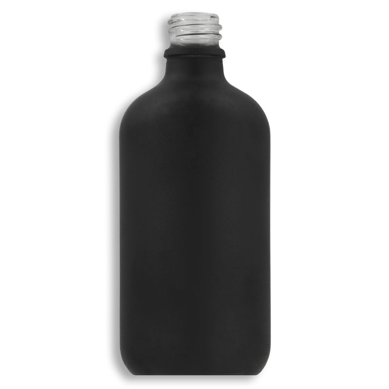 120mL Matte Black Euro Round Glass Bottle