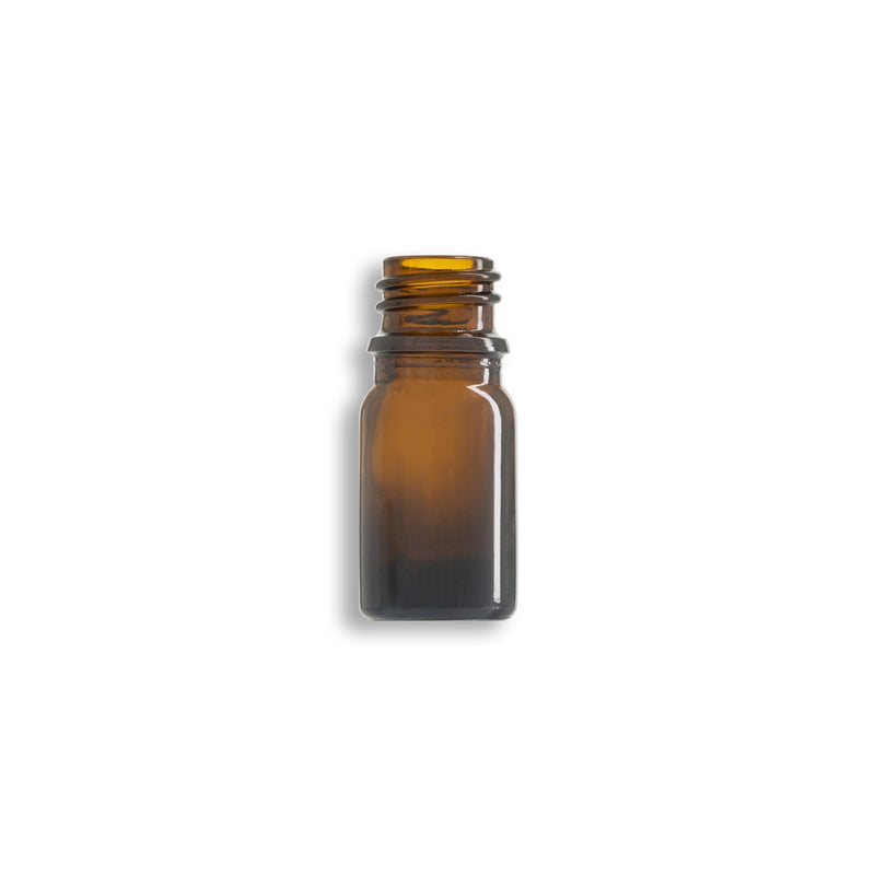 5ml Amber Euro Round Glass Bottle