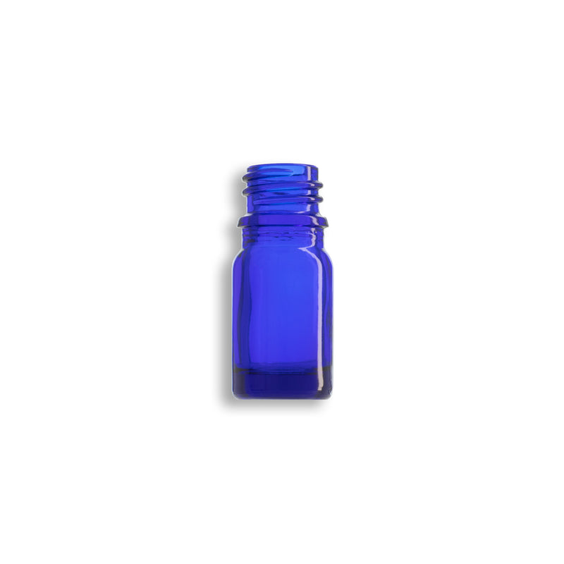 5ml Blue Euro Round Glass Bottle