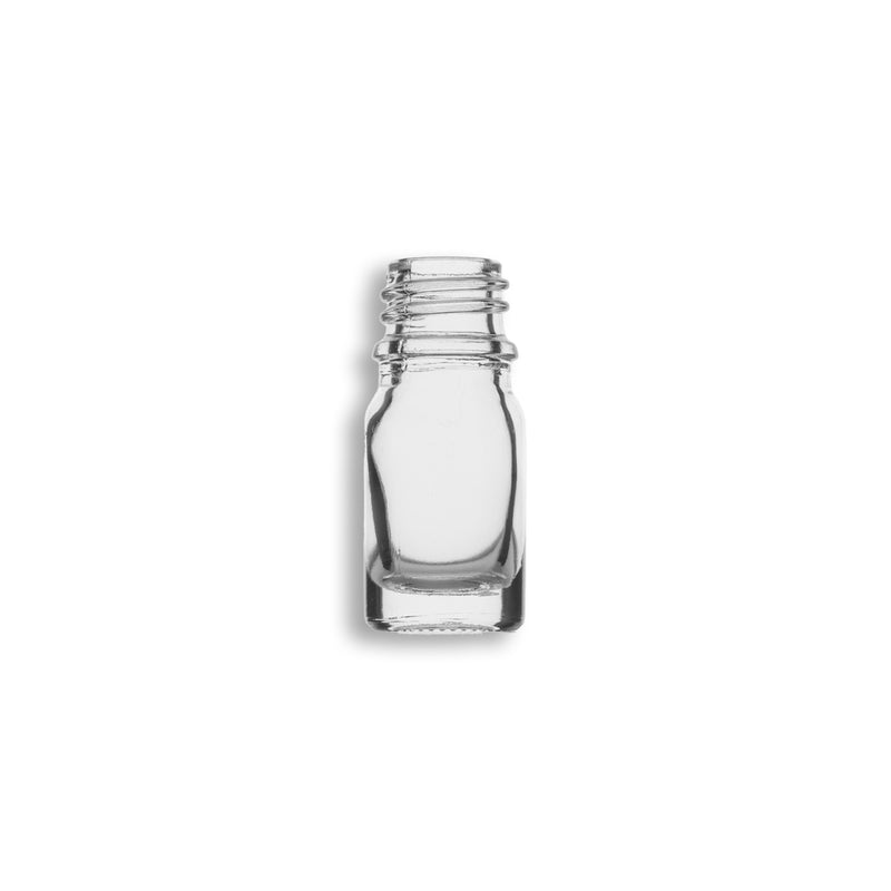 5ml Clear Euro Round Glass Bottle