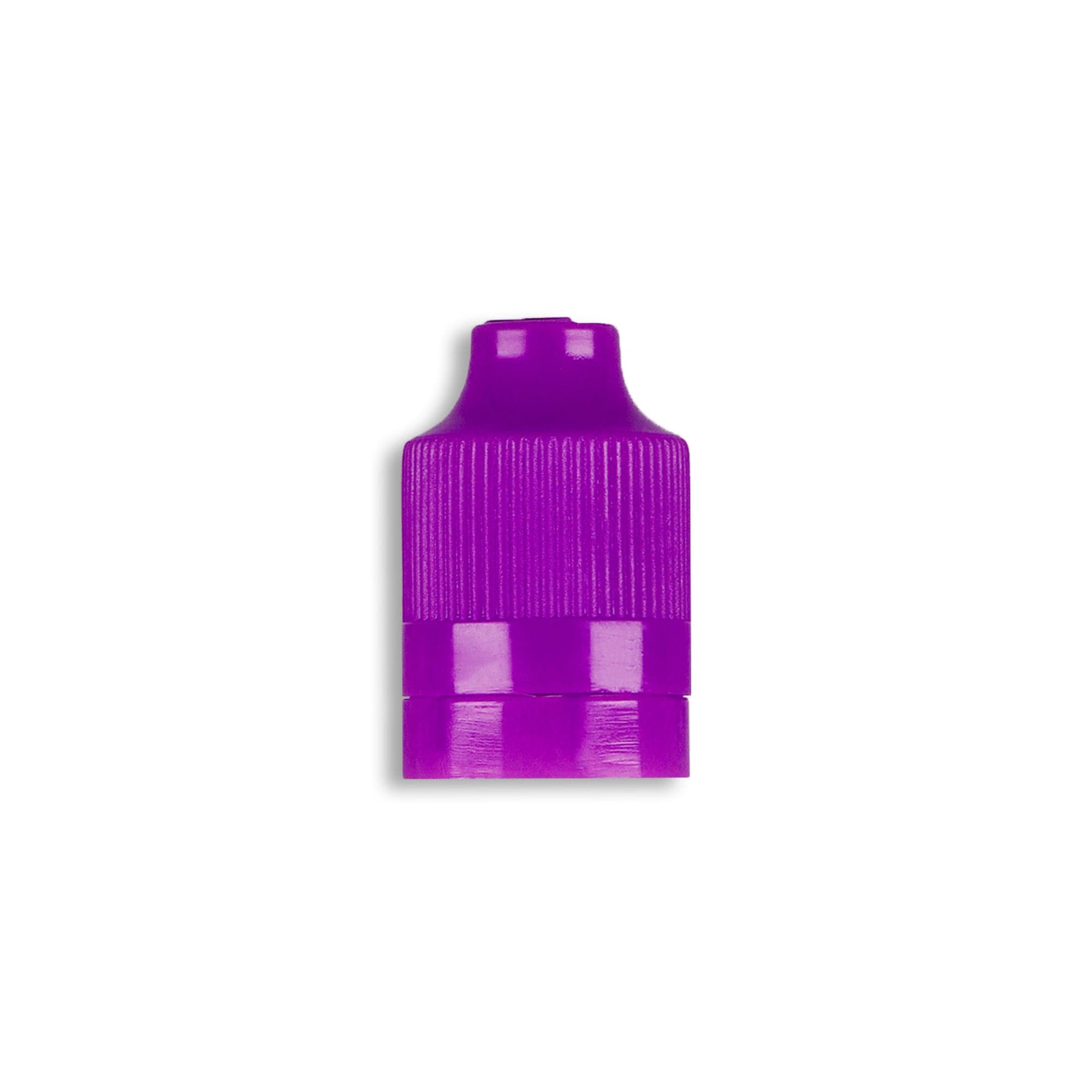 Tamper Evident/Child Resistant Cap and Tip Purple
