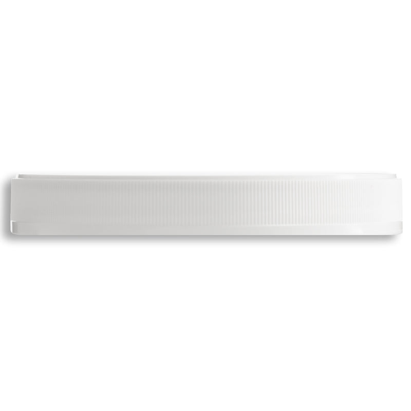 110-400 White Ribbed Vented Heat Induction Seal Lids- SFYP