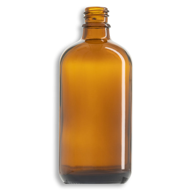 120ml Amber Euro Round Glass Bottle