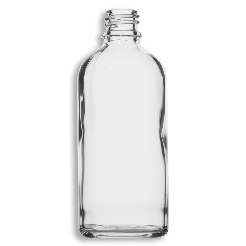 120ml Clear Euro Round Glass Bottle