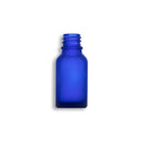 15ml Frosted Blue Euro Round Glass Bottle