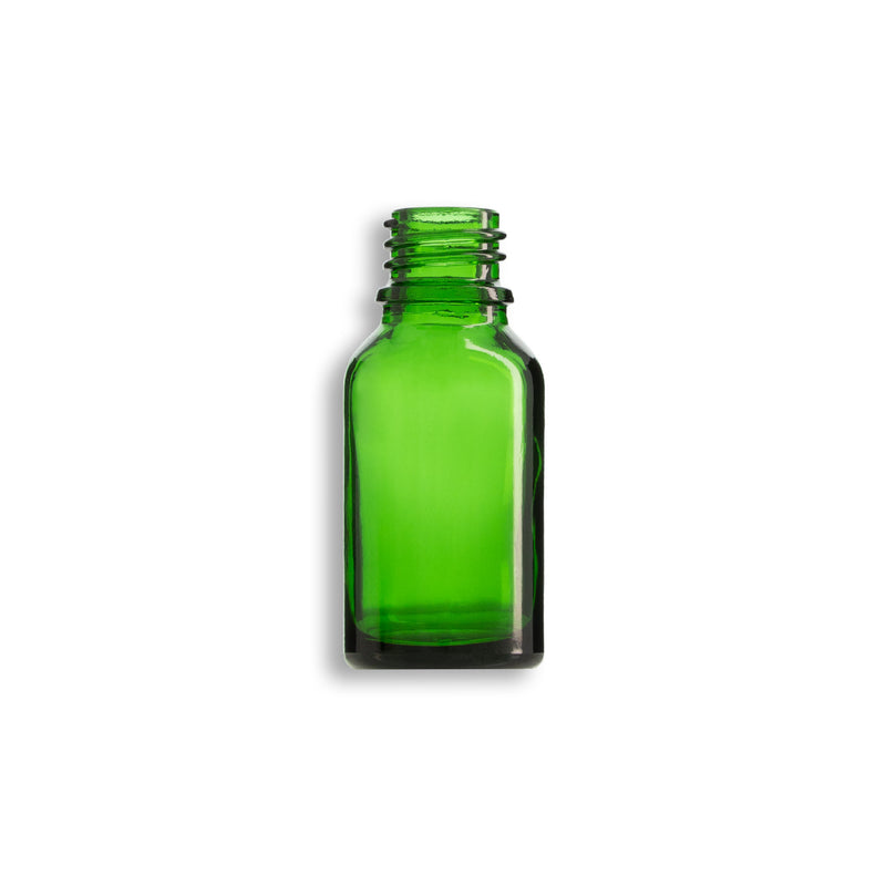 15mL Glass Green Euro Round Glass Bottle