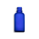 30ml Frosted Blue Euro Round Glass Bottle