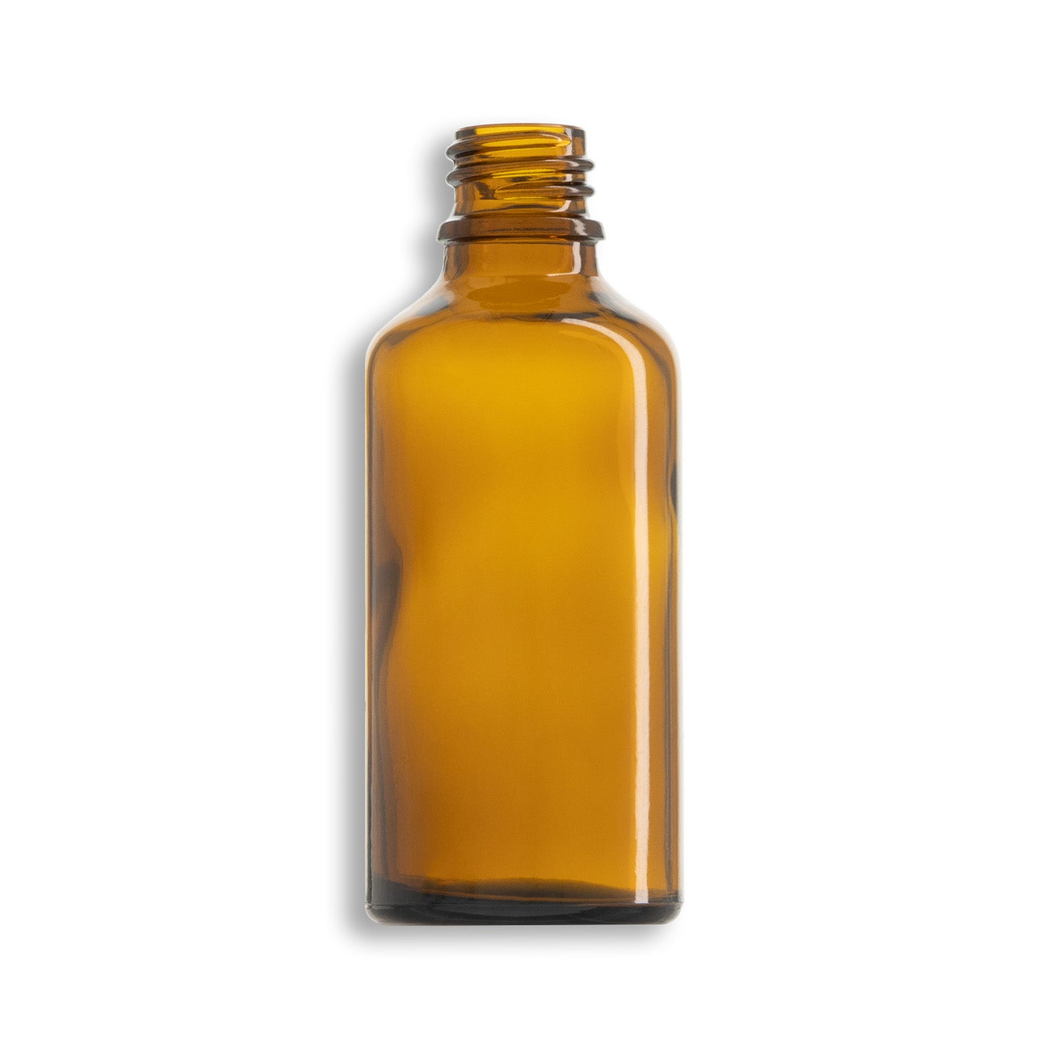 50ml Amber Euro Round Glass Bottle