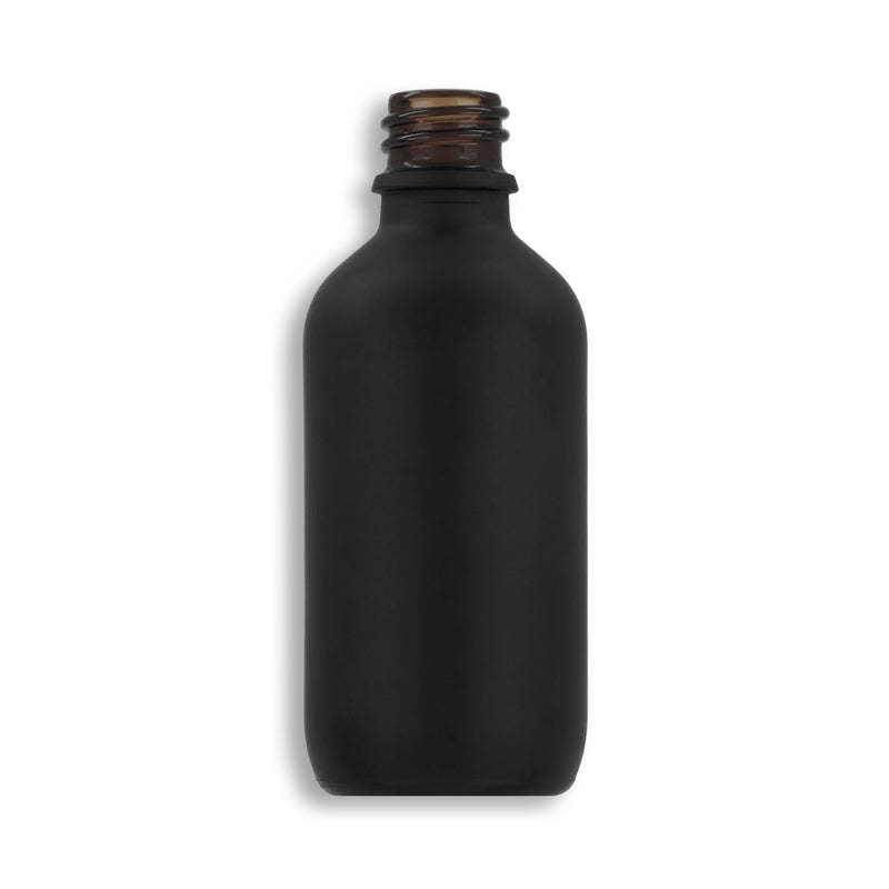 60mL Matte Black Euro Round Glass Bottle