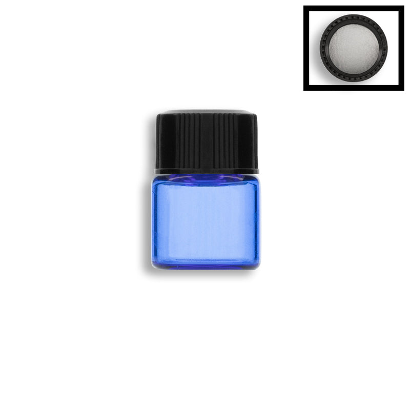 1mL Blue Glass Vial