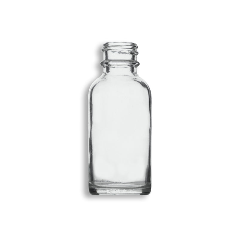 1oz Clear Boston Round Glass Bottle