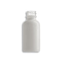 1oz Glass Matte White Boston Round Bottle