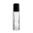 10mL/2.7 Dram Clear Glass Roll-On Essential Oil Bottles w/ SS Roller & Cap