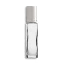 10mL/2.7 Dram Clear Glass Roll-On Essential Oil Bottles w/ SS Roller & Cap