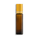 10mL/2.7 Dram Amber Glass Roll-On Essential Oil Bottles w/ SS Roller & Cap