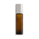 10mL/2.7 Dram Amber Glass Roll-On Essential Oil Bottles w/ SS Roller & Cap