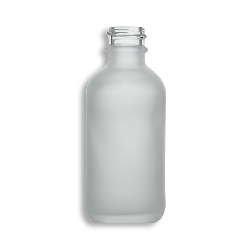2oz/60ml BostonRound Frosted Clear Glass
