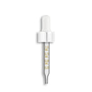 20-400 Shiny Silver Standard Dropper Assembly w/ Nitrile Bulb- Graduated 76mm Length