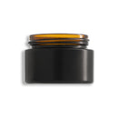 1oz 43-400 Matte Black Jar w/ Matte Black Metal Cap