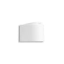 24-410 Matte White Plastic (PP) Smooth Skirt Wide Double Wall Disc Cap- Unlined