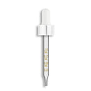 20-400 Shiny Silver Standard Dropper Assembly w/ Nitrile Bulb- Graduated 91mm Length