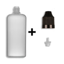 100ml LDPE Boston Round Child Resistant Bottles + Caps & Tips SET