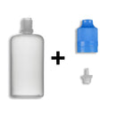 100ml LDPE Boston Round Child Resistant/Tamper Evident Bottles + Caps & Tips SET