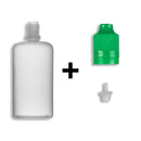 100ml LDPE Boston Round Child Resistant/Tamper Evident Bottles + Caps & Tips SET