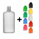 100ml LDPE Boston Round Child Resistant/Tamper Evident Bottles + Caps & Tips SET