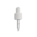 18-415 White Tamper Evident/Child Resistant Dropper Assembly- Graduated 55mm Length