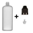 120ml LDPE Boston Round Child Resistant Bottles + Caps & Tips SET