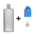 120ml LDPE Boston Round Child Resistant/Tamper Evident Bottles + Caps & Tips SET