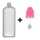 120ml LDPE Boston Round Child Resistant Bottles + Caps & Tips SET