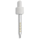 18-415 White Tamper Evident/Child Resistant Dropper Assembly- Graduated 110mm Length