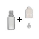 15ml LDPE Boston Round Child Resistant/Tamper Evident Bottles + Caps & Tips SET