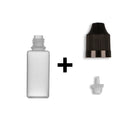 15ml LDPE Boston Round Child Resistant Bottles + Caps & Tips SET