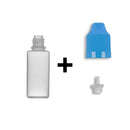 15ml LDPE Boston Round Child Resistant Bottles + Caps & Tips SET