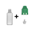 15ml LDPE Boston Round Child Resistant Bottles + Caps & Tips SET