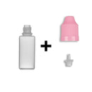 15ml LDPE Boston Round Child Resistant Bottles + Caps & Tips SET