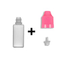 15ml LDPE Boston Round Child Resistant Bottles + Caps & Tips SET