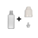 15ml LDPE Boston Round Child Resistant Bottles + Caps & Tips SET