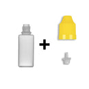 15ml LDPE Boston Round Child Resistant Bottles + Caps & Tips SET