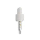 18-415 White Tamper Evident/Child Resistant Dropper Assembly- Graduated 66mm Length