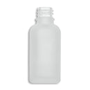 30mL Frosted Clear Euro Round Glass Bottle