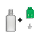 30ml LDPE Boston Round Child Resistant/Tamper Evident Bottles + Caps & Tips SET