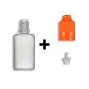 30ml LDPE Boston Round Child Resistant/Tamper Evident Bottles + Caps & Tips SET