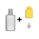 30ml LDPE Boston Round Child Resistant/Tamper Evident Bottles + Caps & Tips SET