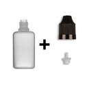 30ml LDPE Boston Round Child Resistant Bottles + Caps & Tips SET